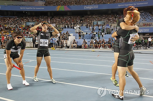2025 라인-루르 하계 세계대학경기대회, 한국 육상 남자 400m 계주팀 화려한 우승