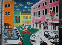 상하이문화원 韓·中·獨·벨 작가 공동 전시회 작품들