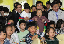 박원순, 어린이집 방문