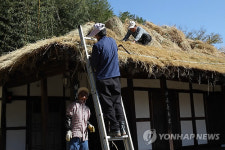 <카메라뉴스> 영랑생가 초가지붕 새 단장
