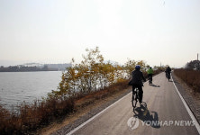 `북한강 비경 개통 앞둔 춘천 자전거도로