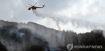 산불진화 시범훈련
