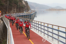 춘천서 `북한강 비경 자전거도로 개통