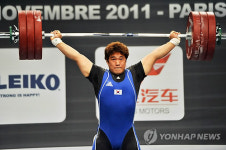 -세계역도- 김민재, 남자 94㎏급 인상 동메달