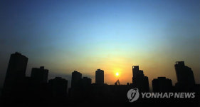 해 뜨는 세종시 첫마을 아파트