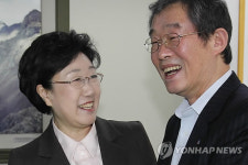 한명숙, 한국노총 방문