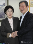 한명숙, 한국노총 방문