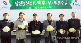 당진시, 신선 농산물 일본에 첫 수출