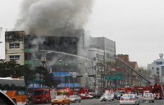 석촌호수사거리 5층 상가 화재