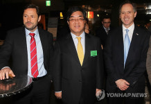 영국대학 총동문 파티 참석한 박정찬 연합뉴스 사장