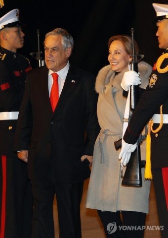 <핵안보> 칠레 세바스티안 피녜라 대통령 입국