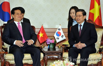 김 총리, 베트남 총리 접견