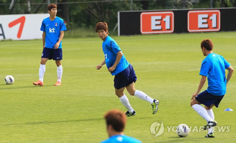 축구 올림픽대표팀 훈련