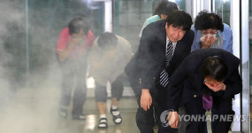 암사역에서 지하철 비상대응훈련