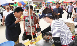 이재오의원 인천 모래내시장 방문
