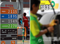 구별 최저가 주유소끼리도 가격차가 276원