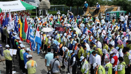 전몰군경유족회 휴전선 155마일 종주 출정식