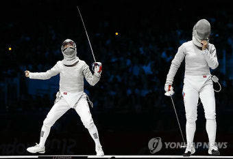 <올림픽> 펜싱 사브르 김지연 금메달