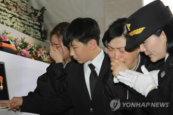 부산 신발공장 화재 순직 소방관 영결식 엄수