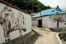 그때 그 시절로..태백 삼방동에 거리 미술관