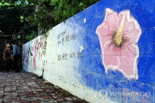 태백 샘터마을 무궁화 벽화