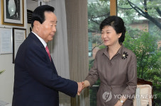 박근혜, YS 예방