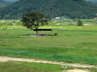 낙동강 둔치의 불법 파크골프장