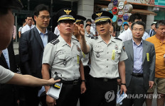 김기용 청장 여의도 흉기난동 현장 방문