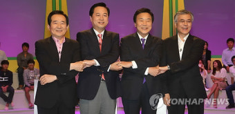 방송3사 토론회 나선 민주 경선 주자들