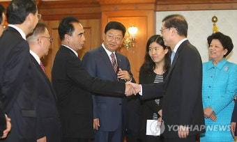 김황식 총리, 천즈리 중국 전인대 부위원장 일행 접견
