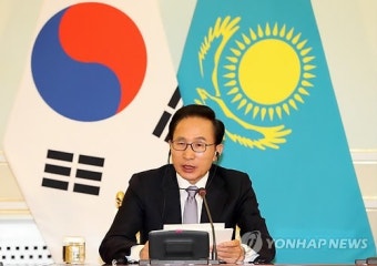 李대통령, 한.카자흐 정상 공동기자회견