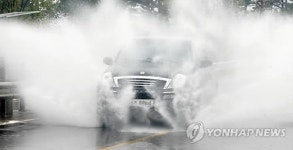 <태풍 산바> 대구 금호강 방촌지점 홍수주의보