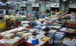 강릉우편집중국 추석 우편물 넘쳐나요