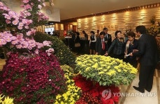 연세장례식장, 천국 가는 길에 국화 꽃밭展