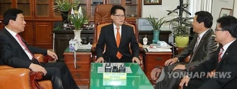 진보정의당 원내대표 민주당 원내대표 방문