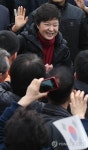 박근혜 온양온천역 앞 유세