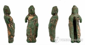 울주 영축사 출토 금동불상