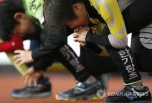 훈련하는 초등부 선수들