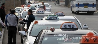 경남 택시 정상운행…지도부만 집회 참석