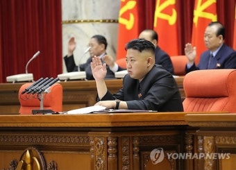 北 김정은, 노동당 중앙위원회 전원회의 지도