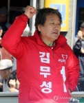 파이팅 하는 김무성