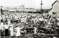 1961년 불타버린 청량리 시장