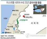 이스라엘, 시리아 수도 인근 군사시설 공습(종합2보)