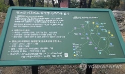 수원 광교산에 피톤치드 안내표지판 설치