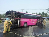 제주서 관광버스 화재