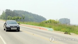 이용객 없는 자전거 도로