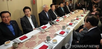 민주당 상임고문단 오찬 간담회