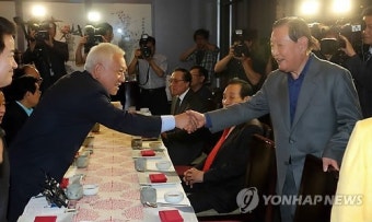 민주당 상임고문단 오찬 간담회