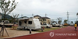 학동 자동차 야영장 개장…거제 바다가 한눈에