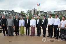 현오석, 한-미얀마 우정의다리 건설현장 방문